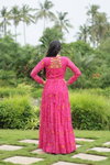 KA 1128 Bandhani Printed Navaratri Special Designer Gown Wholesale Shop In Surat
